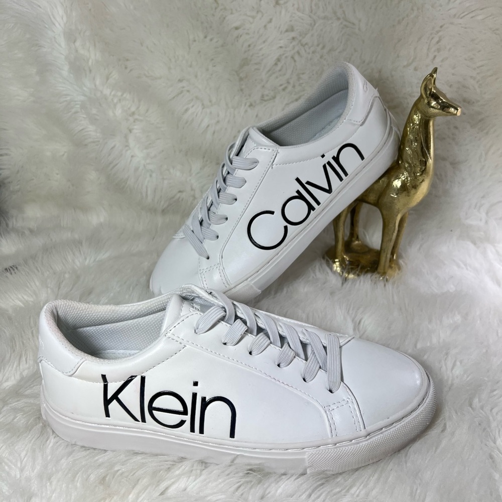 Calvin Klein Women’s Casual Sneaker Lace Up Logo Size 7.5 - Picture 8 of 10